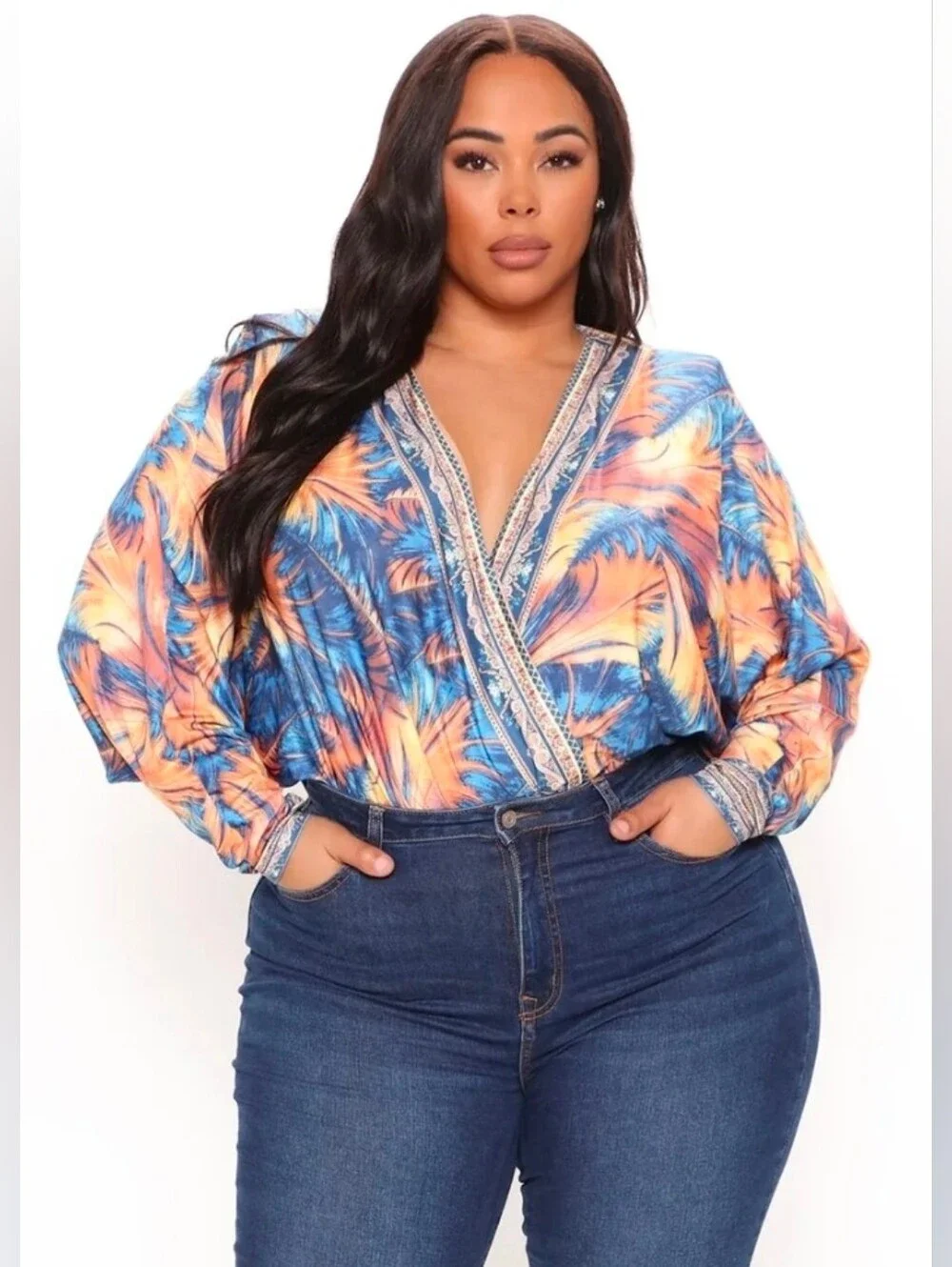 2XL Fashion Nova Island Hopping Bodysuit